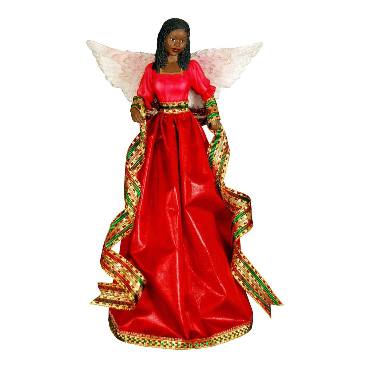 Ebony Treasures Tree Topper, 12 Inches, Red