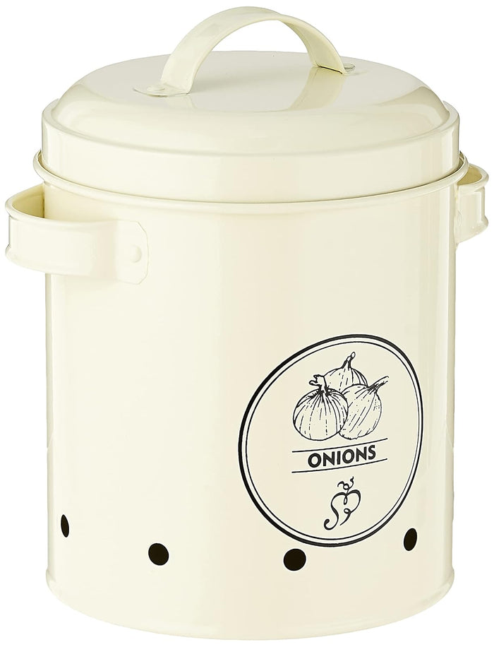 Esschert Design C2069 Onions Storage Tin, Metal
