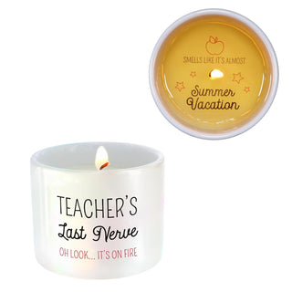 Pavilion Gift Company Candle, 8 oz, White, Black, Red