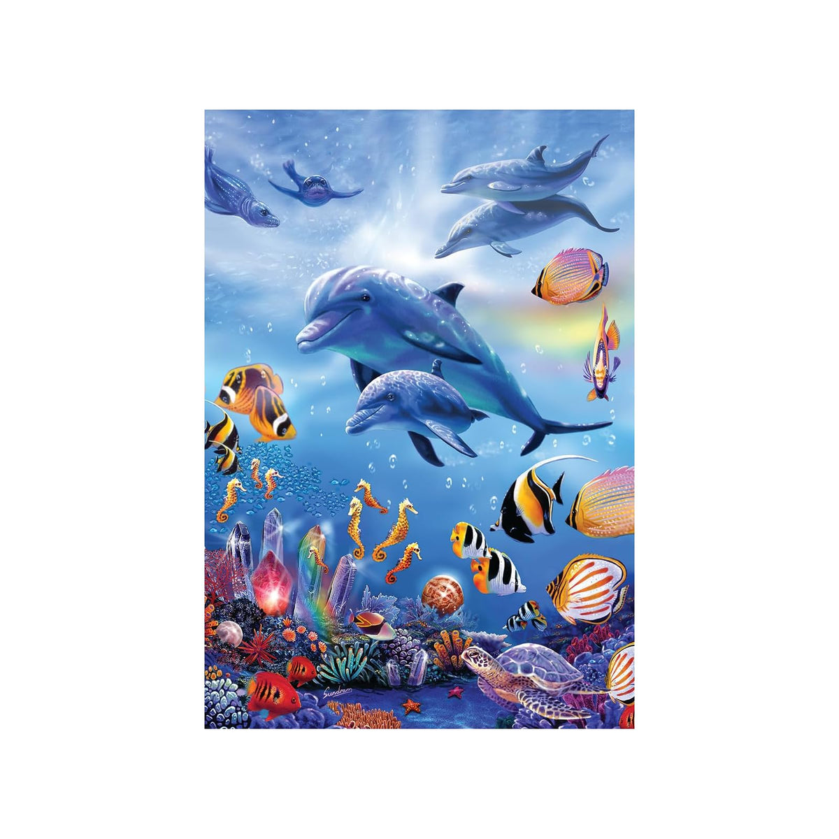 Anatolian Puzzles, 13'' x 19'', Seahorse Kingdom