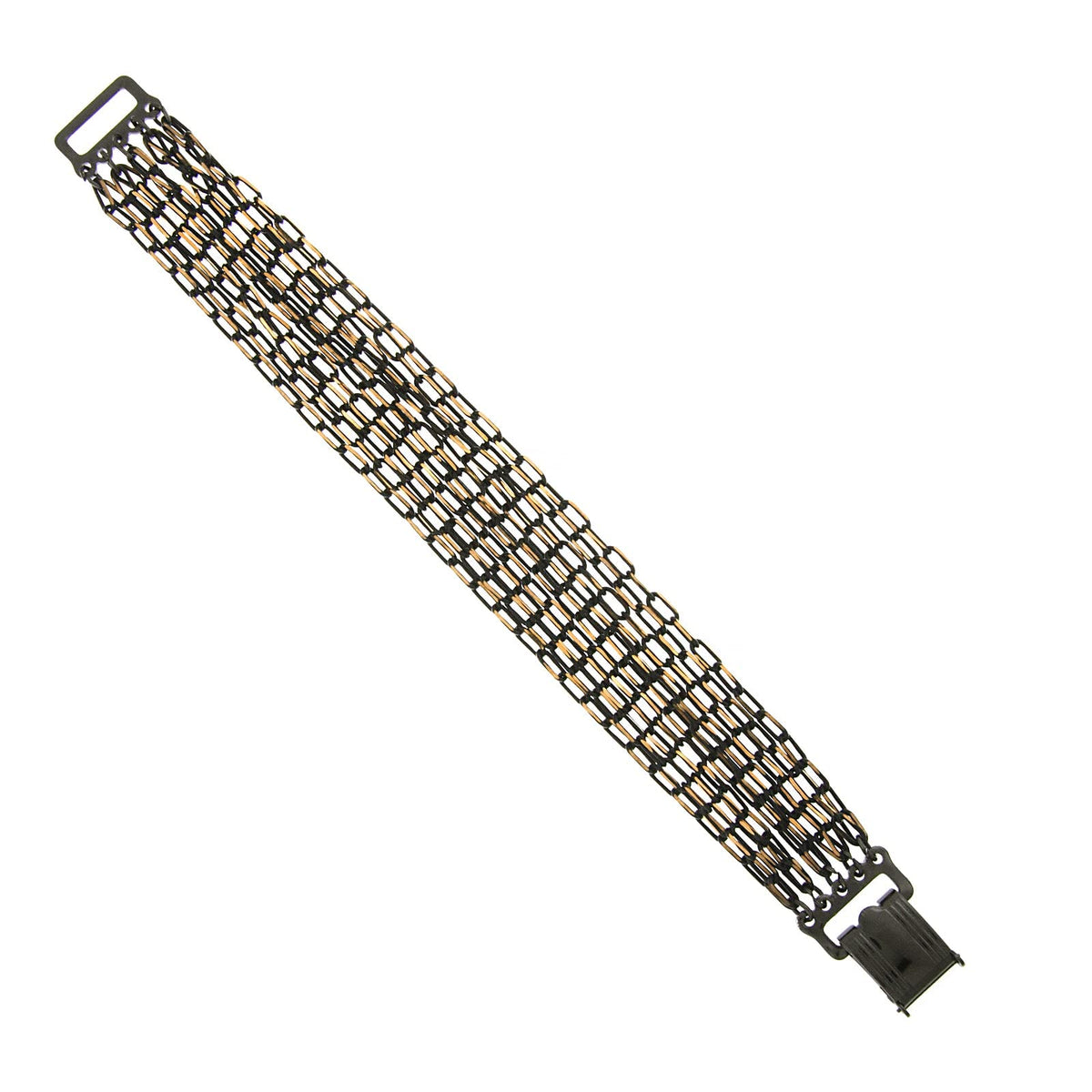 1928 Jewelry Company Bracelet, 7.5"L x 0.8"W, Black