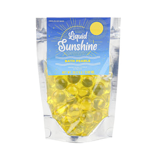 Gift Republic Pearls Bath Liquid Sunshine Vibes 20-Pack Citrus Scent, Multicoloured