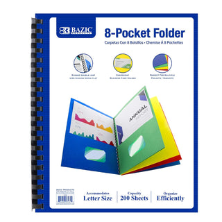 BAZIC PRODUCTS Storage Binder, 1-Pack, Multicolored