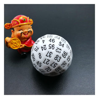 BESCON DICE Game Dice, 45MM, Solid White D100