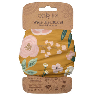 Karma Hairband, 1 Count (Pack of 1), Mustard Floral