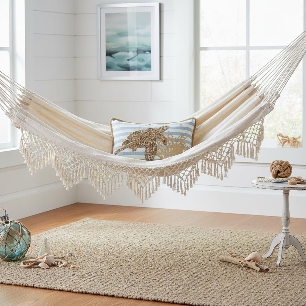 Comfy Hour 18x13 Inch Coastal Turtle Throw Pillow, Nautical Decor, Set of 1