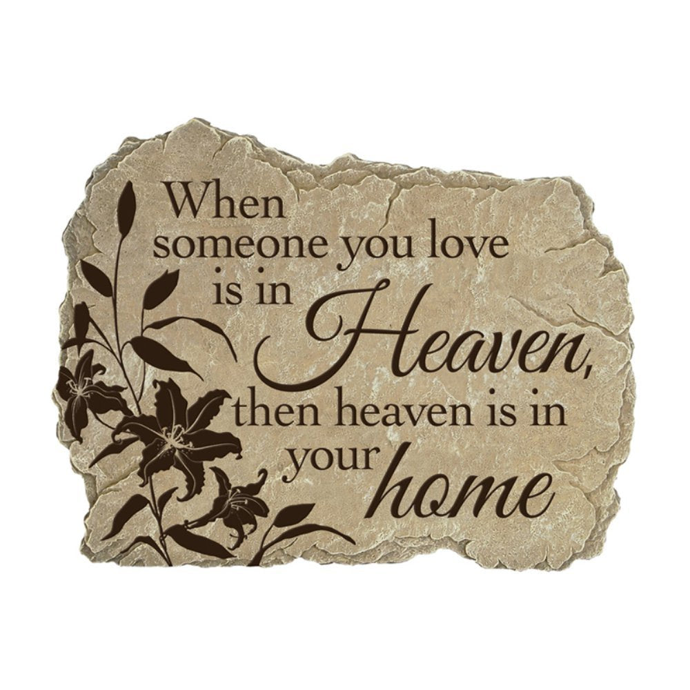 Carson Home Accents Garden Stone, Heaven Home, 11.25-Inch by 9-Inch
