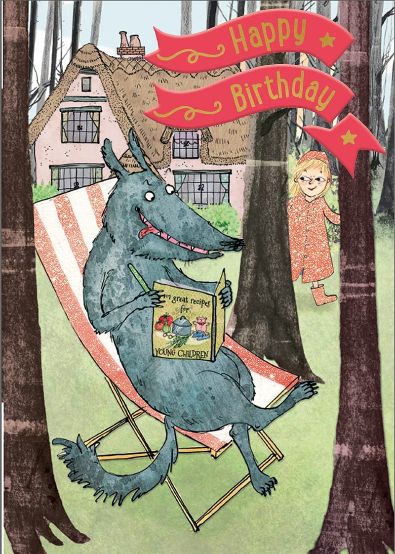 Cardoo Birthday Fairy Story Card, Little Red Riding Hood