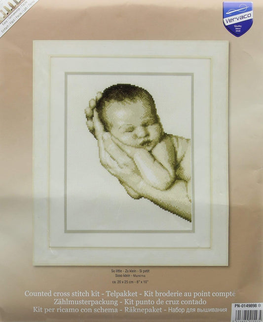 Vervaco Counted Cross Stitch Kit So Little 8" x 10"