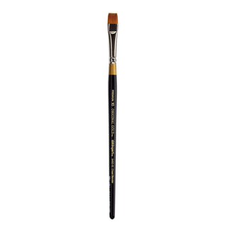 KingArt Original Gold 9450 Series , Premium Artist Brush, Golden TAKLON Chisel Blender-Size: 10