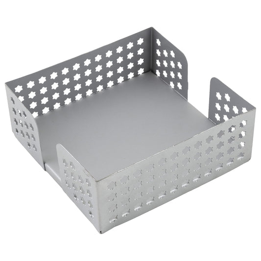 Boston International Metal Napkin Holder Caddy, Cocktail Size, Silver Star
