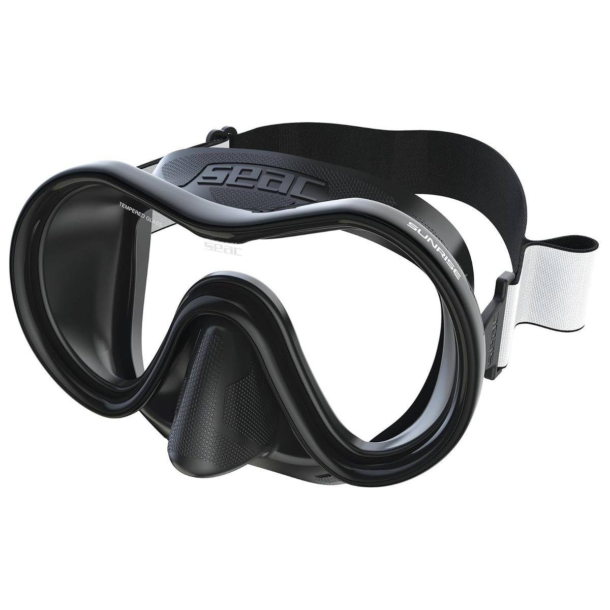 SEAC Dive Mask, Standard, black/black