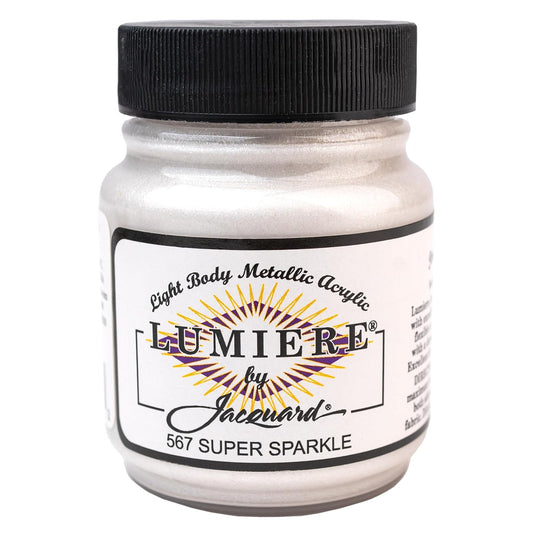 Jacquard Lumiere Metallic and Pearlescent Paint 2.25 Oz, 567 Super Sparkle