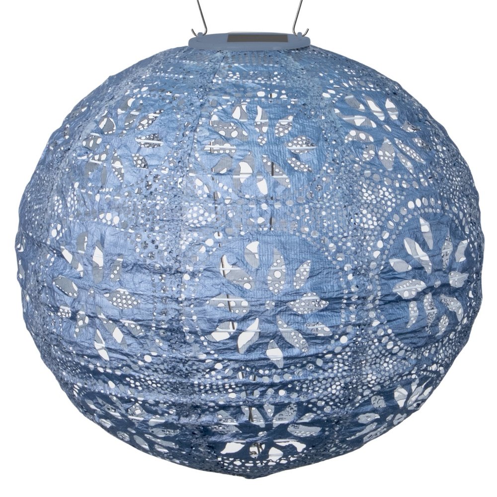 Allsop Electric Lantern, 12X12, Metallic Blue