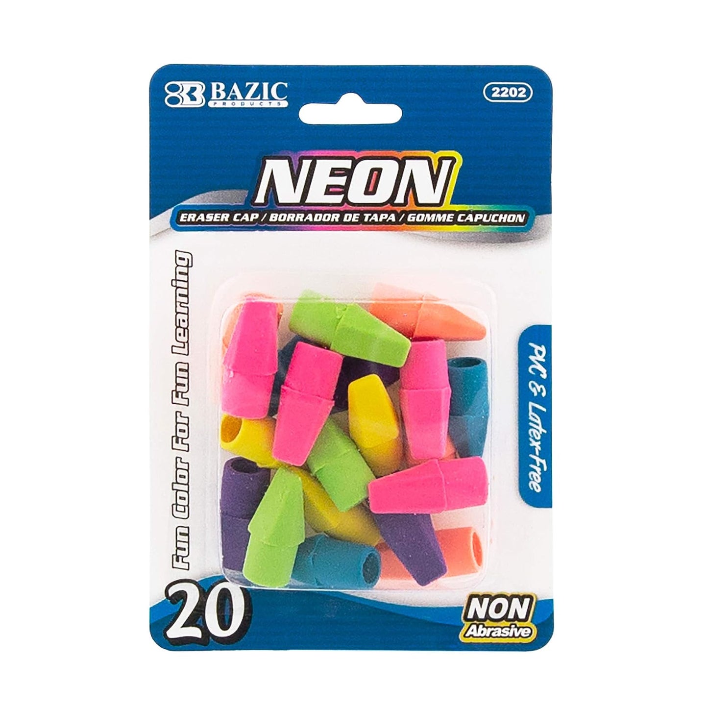 BAZIC Eraser Sets, 18 Per Pack