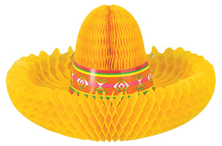Beistle Tissue Paper Fiesta Sombrero Centerpiece Cinco De Mayo Mexican Theme Table Party Decorations Supplies