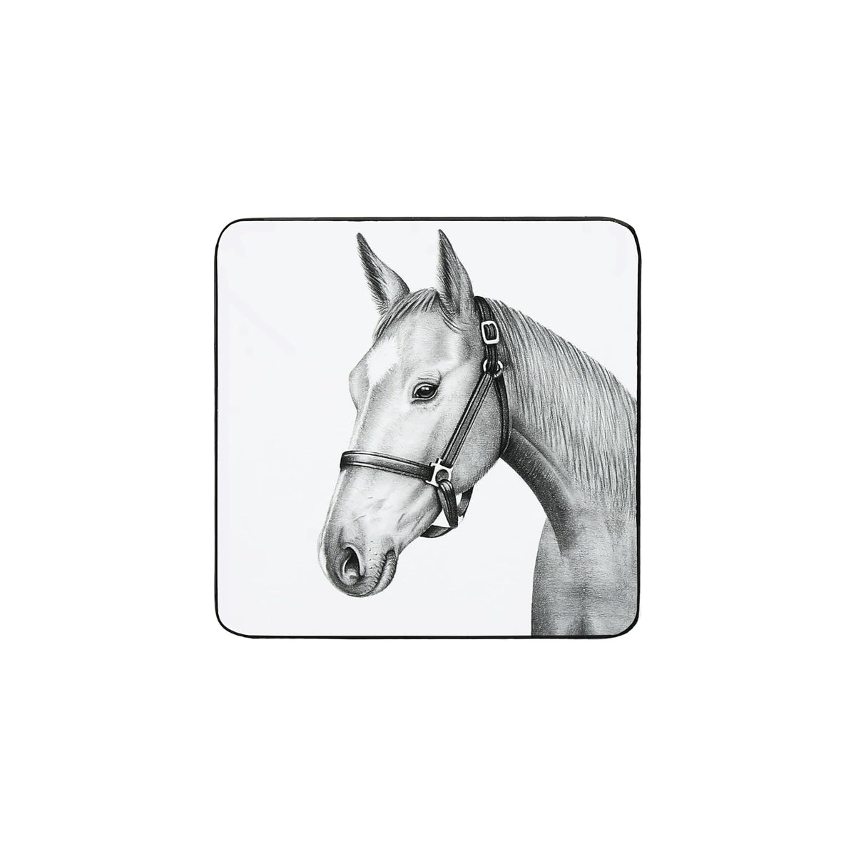 Pavilion Gift Company Drink Coaster, 4.25”, White, Gray