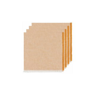 Now Designs Cloth Napkin, 18" x 18" (Set of 4), Ochre