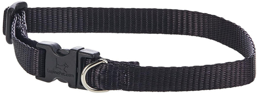 Lupine Pet Basics 1/2" Black 10-16" Adjustable Collar for Small Dogs
