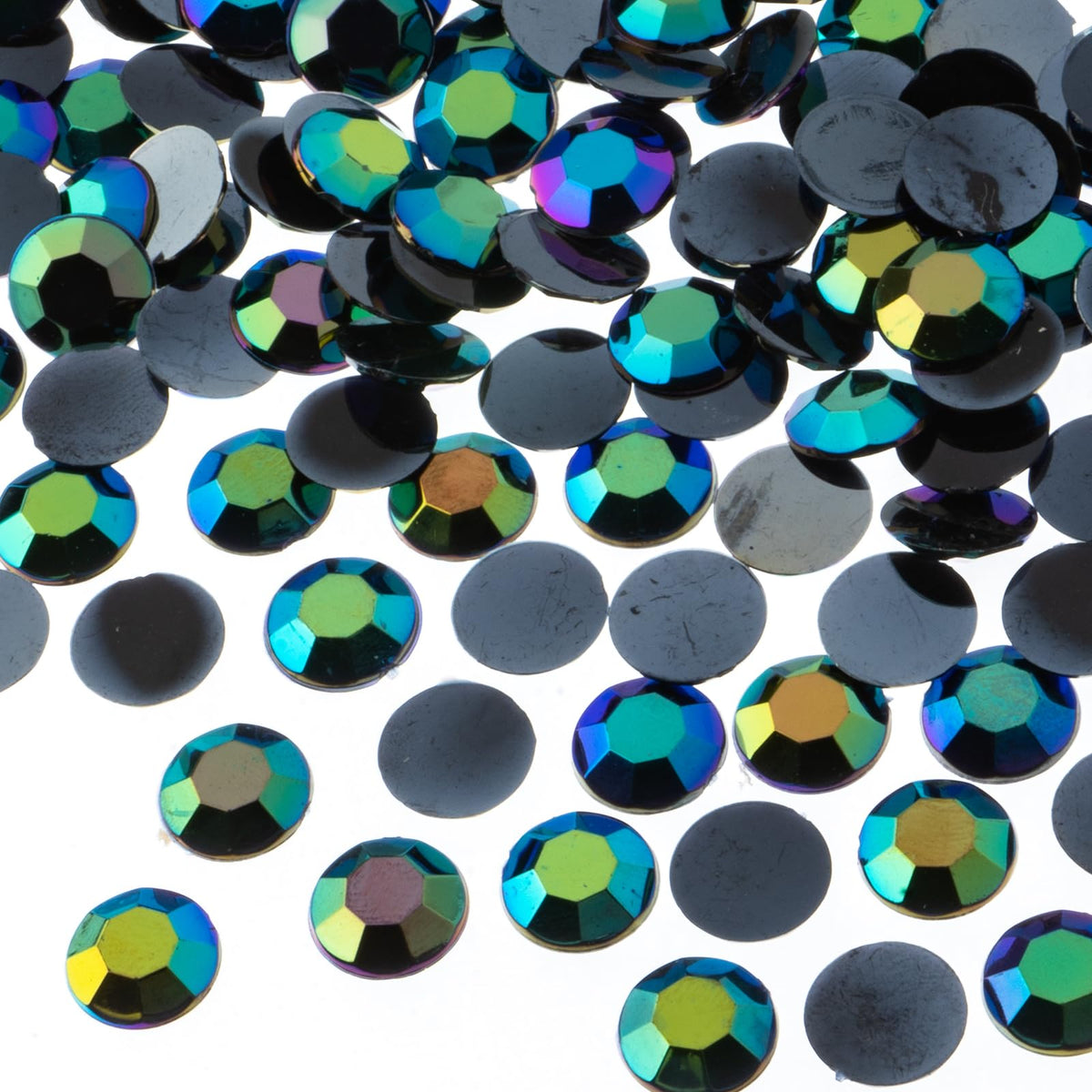 John Bead Craft Bead, 10mm (SS45), Black AB