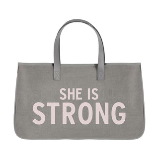 Creative Brands Tote Bag, 20 x 11-Inch, She is Strong
