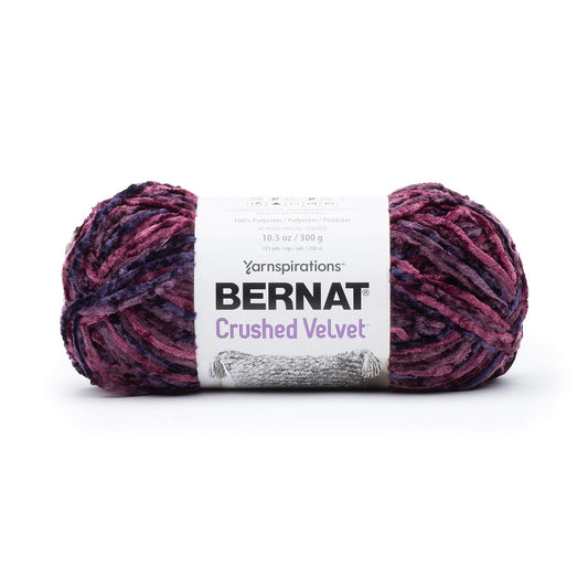 Spinrite Yarns (CA) Bernat Crushed Velvet Yarn, Burgundy