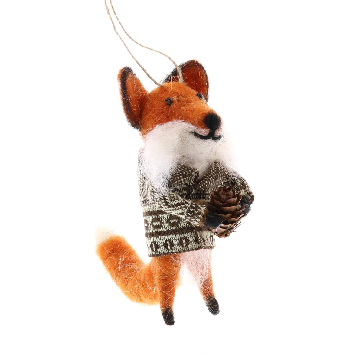 HomArt Hanging Ornament, Rust, Brown, White, Classic