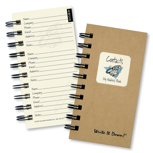 Write it Down Planner, Mini-size, Kraft Brown