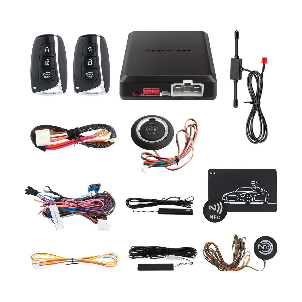 EASYGUARD Car Alarm, without shock sensor