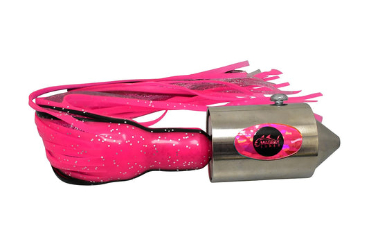 MagBay Lures High Speed Wahoo Lure - El Sincero 34oz Lure Fully Rigged (Pink Chrome)