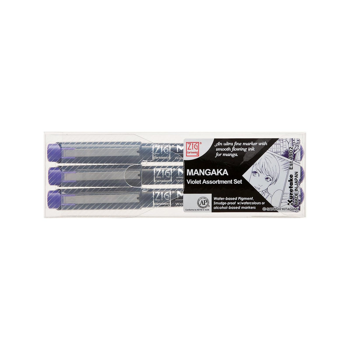 Zig Marking Pen, Violet, Chisel