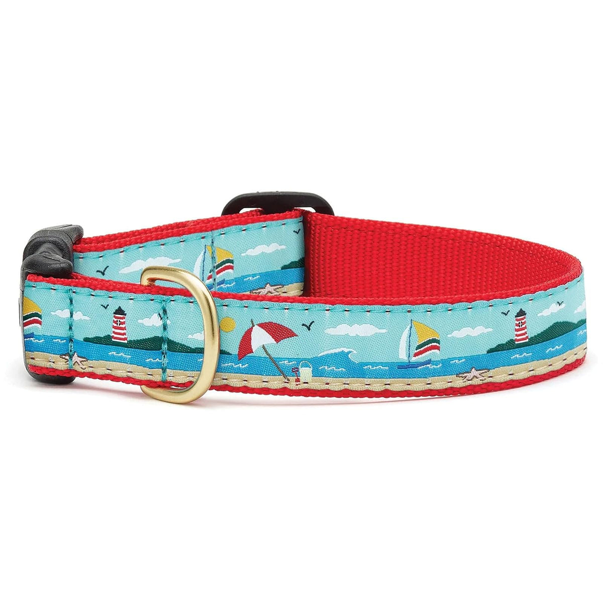 Up Country Animal Collar, Small (9"-15") 1" width, Blue