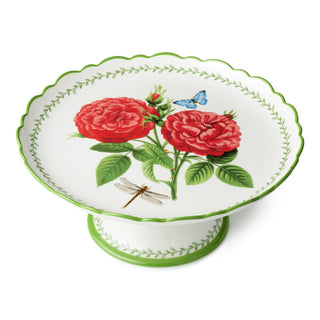 Certified International Item Stand, Large, White with multicolored floral accent