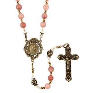 Christian Brands Catholic Necklace, 21" Long, Red