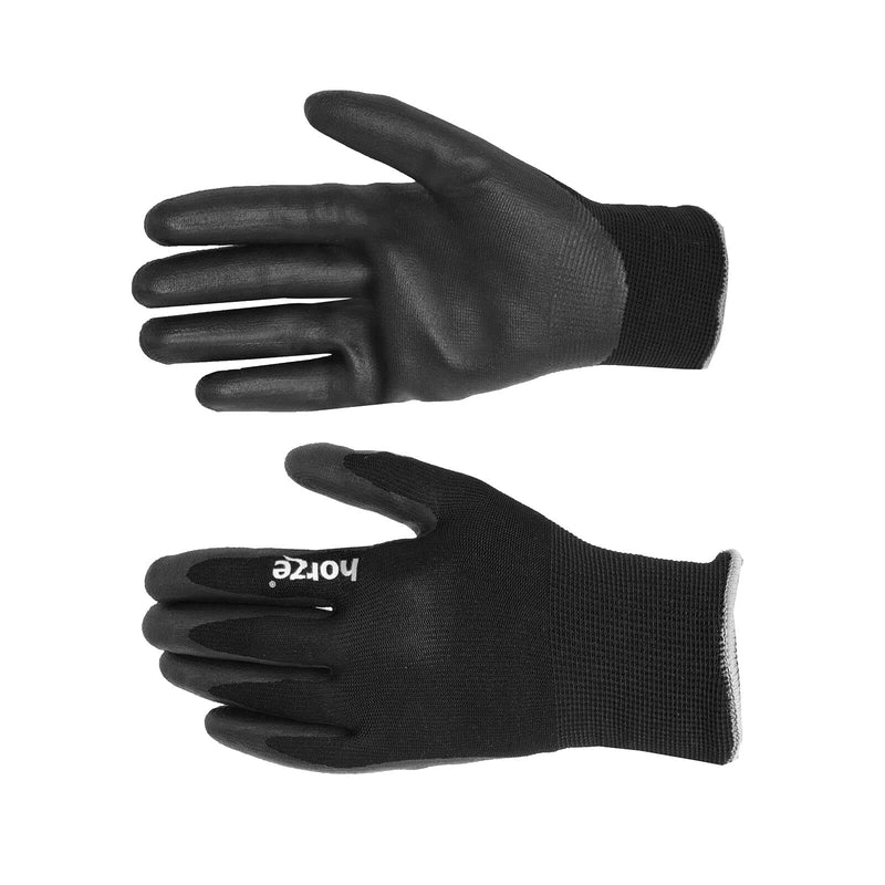 HORZE Summer Work Gloves - Black - 7