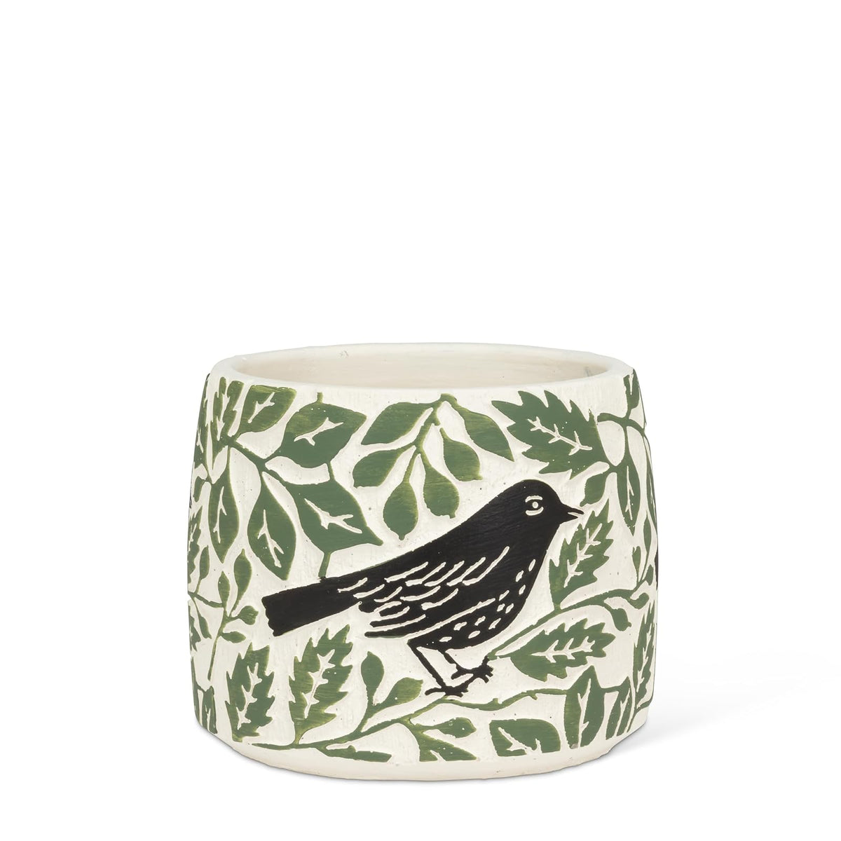 Abbott Collection Planter, 4.5 inch, Black/Green