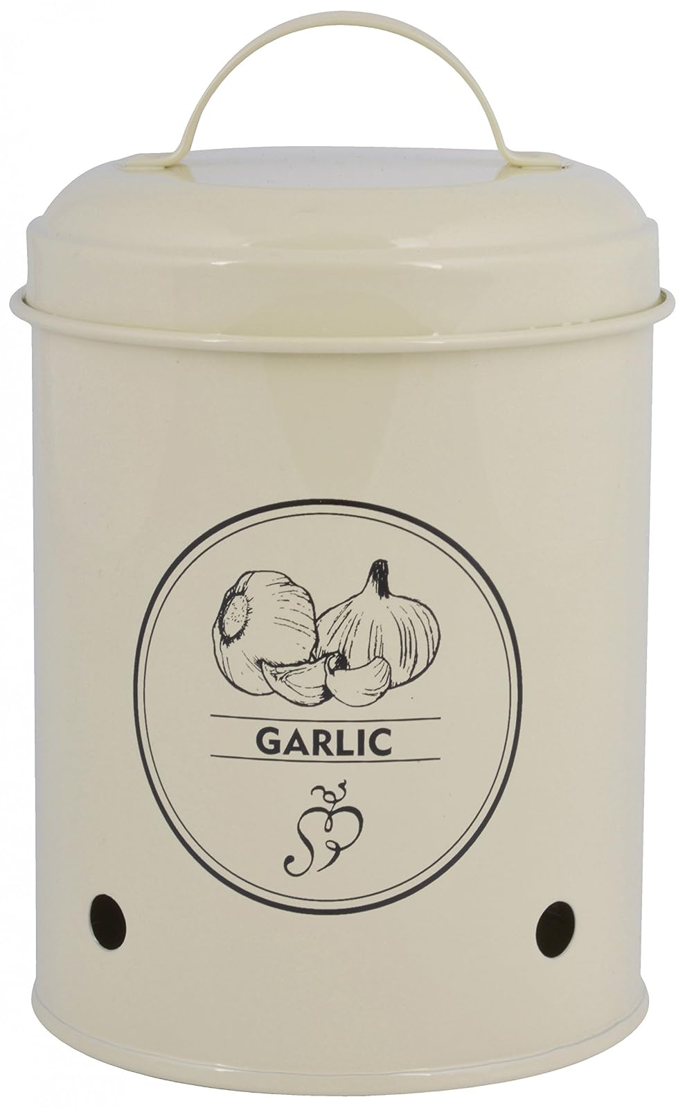 Esschert Design C2068 Garlic Storage Tin, Metal