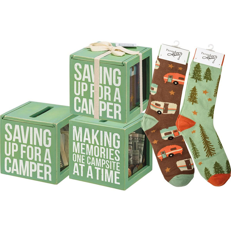 Bank & Socks Set - Saving Up For A Camper
