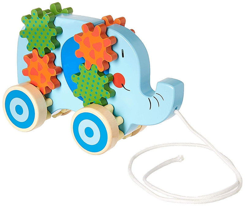 Applesauce 98405 Wooden Pull Toys Infant Development Educational Baby Toys, Blue