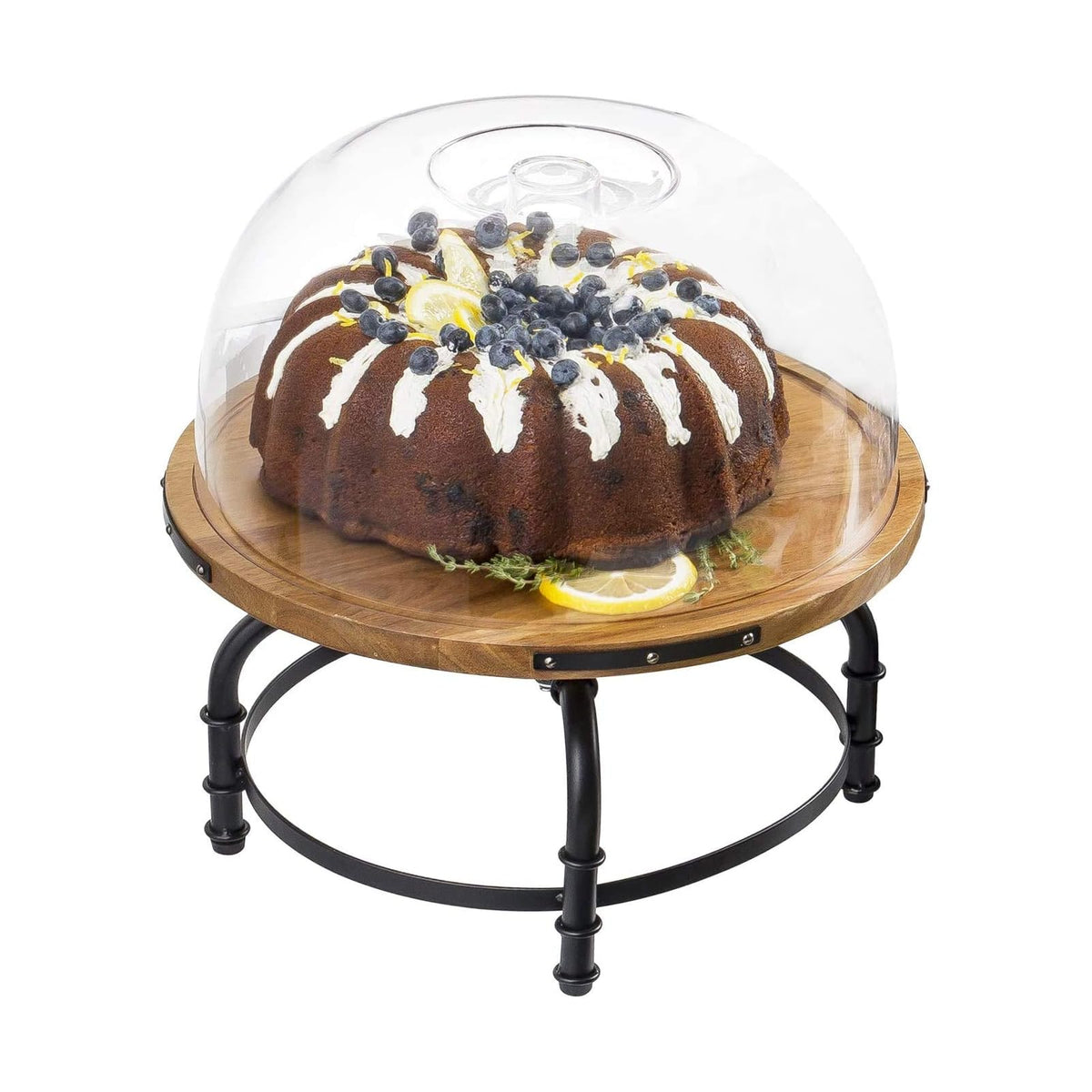 Tablecraft Dishware Plate, Rotating 13" dia, Brown