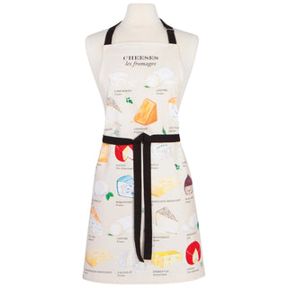 Now Designs Apron, W28 x L32in, Les Fromages