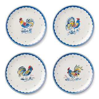 Certified International Dishware Plate, Medium, Blue, Red, Gold