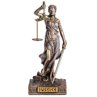 Veronese Design Lady Justice Greek Goddess Resin Hand Painted Miniature Figurine