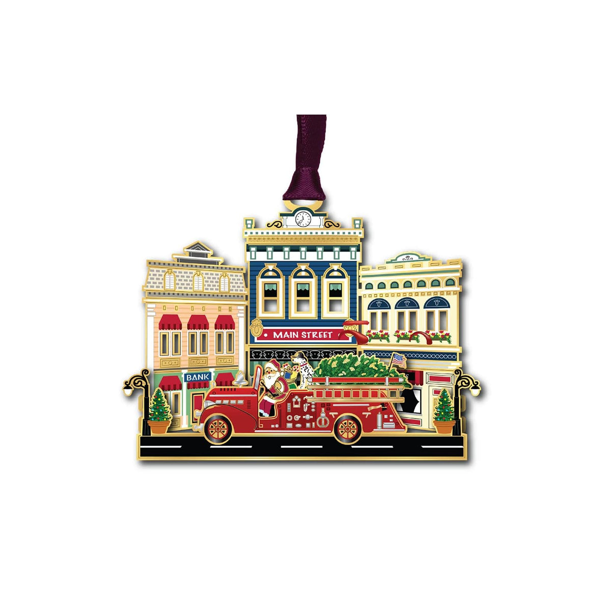Beacon Design Hanging Ornament, 2.3" x 2.9", Gold