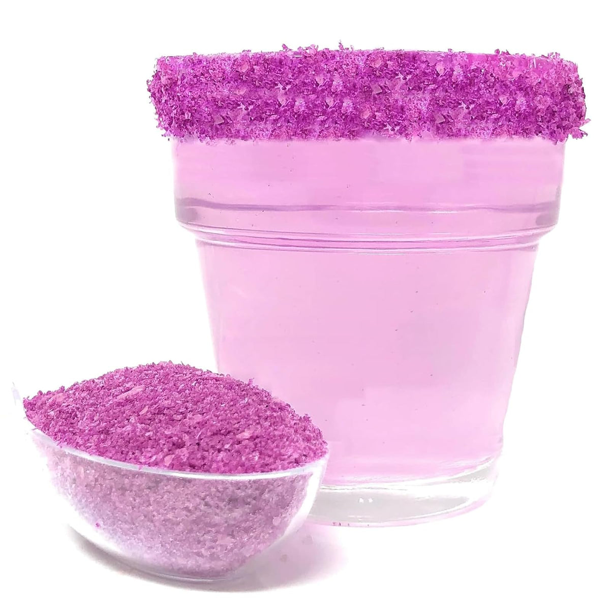 Ultimate Baker Snowy River Lavender Cocktail Salt - Natural Kosher Lavender Margarita Salt for Cocktail Rimming (8oz Bag)