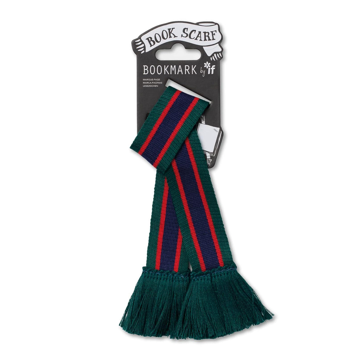 IF Bookmark, One Size, Green, Navy & Red