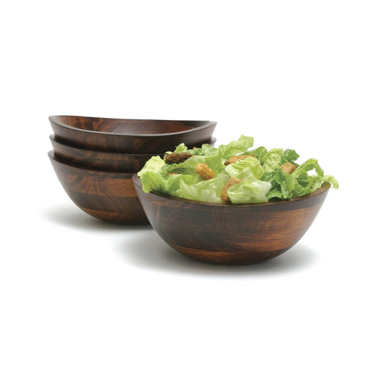 Lipper International Small Cherry Wavy Rim Bowls, Set of 4