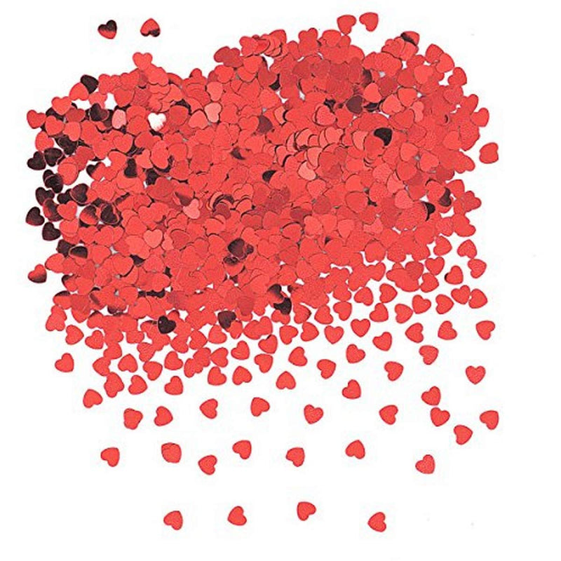 Foil Red Heart Confetti .5 Oz, 1 Ct.