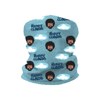 ooohyeah Apparel Head Neck Covering, One Size, Happy Clouds Bloom