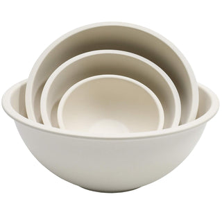 Chef Craft Dishware Bowl, 4 Piece Set, Natural